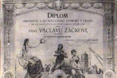 Diplom pro Václava Žáčka
