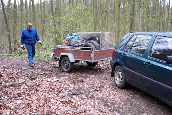 První vozík z lesa